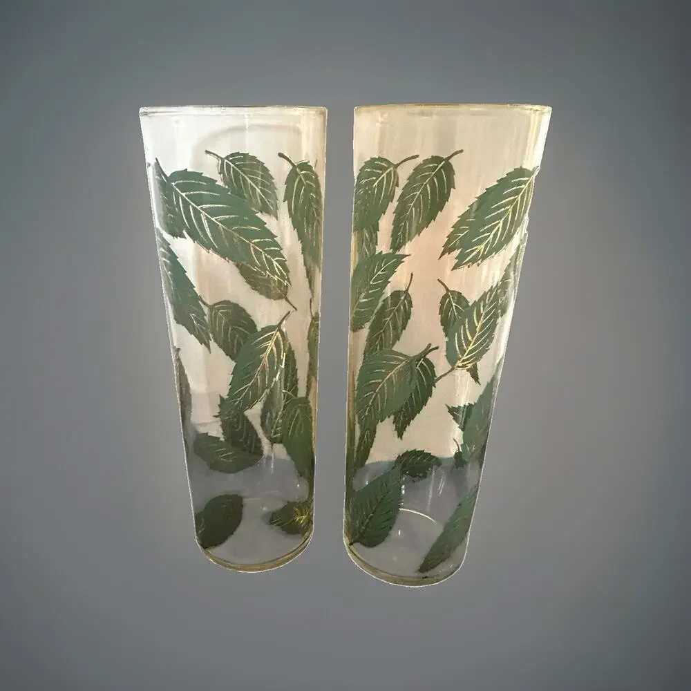 Vintage MCM Set of 2 Corning Beverage Ware 